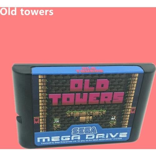 Old towers For SEGA GENESIS And Mega Drive 16 Bit Video Games Conosle