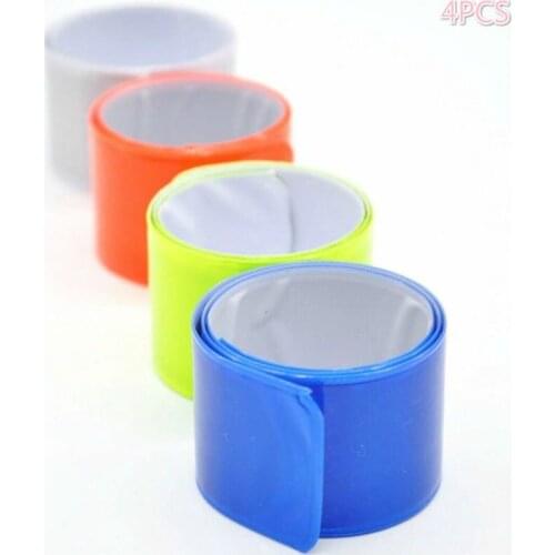 Reflective Bands Elasticated Armband Wristband Ankle Leg Straps Safety Reflector Tape Straps for Night Jogging Walking Biking