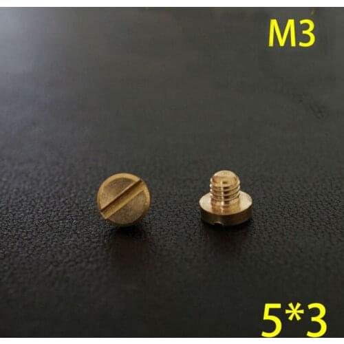 50pc Q28-5*3 Solid Brass belt screw Chicago Screw Leathercraft