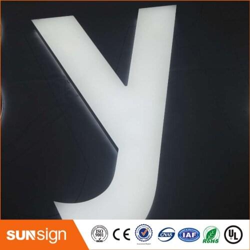 Acrylic Frontlit and backlit sign letters