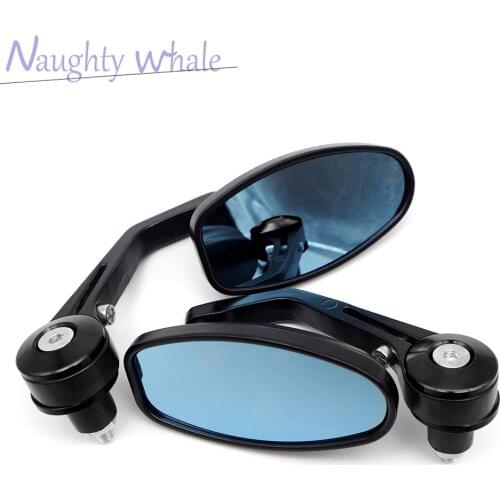 7/8" 22MM Motorcycle Aluminum Rear View Handle Bar End Side Rearview Mirrors FOR Kawasaki z300 z1000sx zx10r zx9r z400 ninja 650