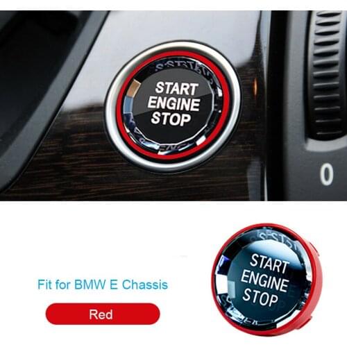 Car Start Stop Engine Switch Button Crystal Cover Trim Sticker For BMW E Chassis 3 5 Series X5 X6 E90 E91 E92 E93 E60 E70 E71