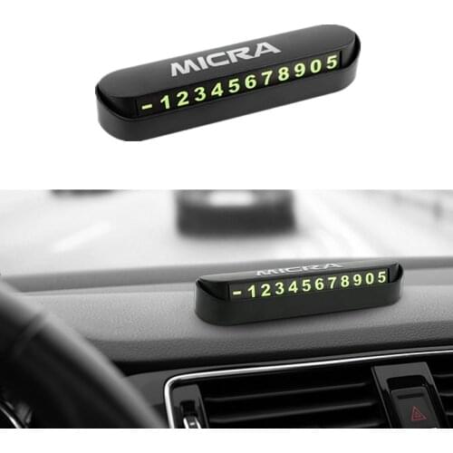 Car Temporary Parking Card Phone Number Card Plate Sticker for Nissan Micra K11 K12 K13 K14 Car-Styling Accessories