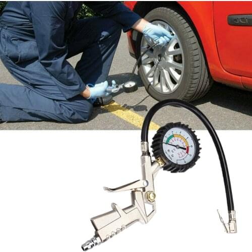 Automobile Car Pressure Gauge Inflation Monitoring Dial Meter Inflatable Vehicle Inflation Gun 230PSI Auto Tire Gauge Pressure