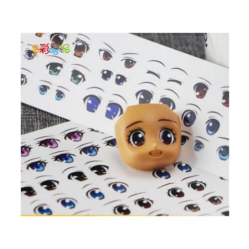 Free shipping DIY Doll Eyes Clay doll diy accessories eye sticker water sticker multistyle figure eyes doll accessories