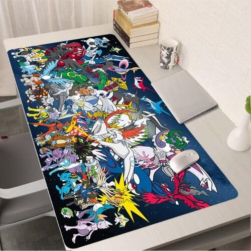 Large Anime Mouse Pad Gaming Keyboard Mousepad Big Computer Mouse Mat Xxl 900x400 Pad Pokemon Desk Mat Gamers Accessories Rugs