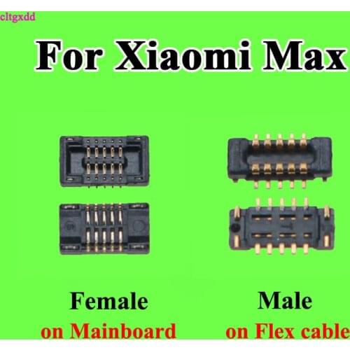 Cltgxdd 2pcs Touch screen lcd digitizer Holder Clip Contact FPC connector on mortherboard flex cable For Xiaomi Mi Max