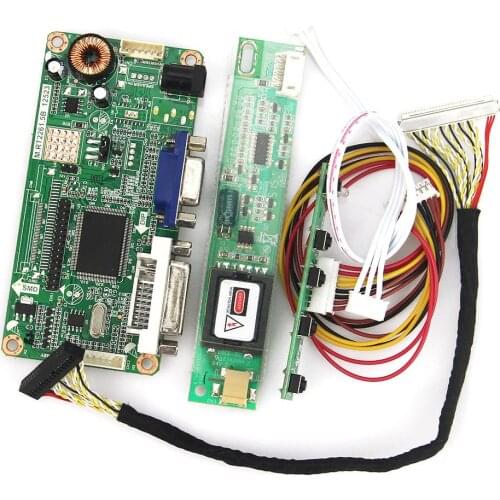 For LTM185AT01 VGA+DVI M.RT2261 LCD/LED Controller Driver Board LVDS Monitor Reuse Laptop 1366x768