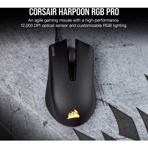 CORSAIR HARPOON RGB PRO Gaming Mouse, Backlit RGB LED, 12000 DPI, Optical(CN version)