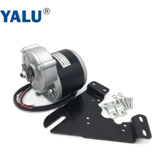 350W 24V Ebike Escooter Electric Bicycle Conversion Kit MY1016Z3 Unitemotor Brushed Gear DC Motor no Foot With Install Bracket