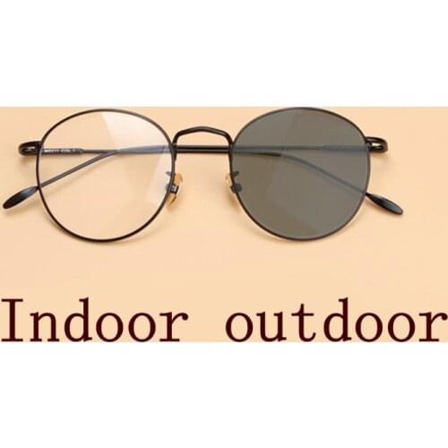 Round Progressive Multifocal glasses Transition Sun Photochromic Reading Glasses Women See Near Far diopt UV400 FML