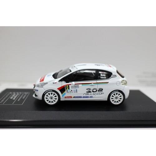 Diecast Club 1:43 Scale Model Car Peugeot 208 2013 Rally racing Diecast car for collection gift