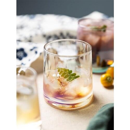 Fashion Juice Travel Glass Cup Coffee Set Water Whiskey Wine Glass Cocktail Shot Verres Pour Boire Drinking Glassware EA60BL