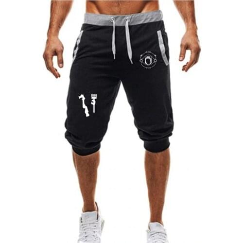 Mens workout running shorts Soft 3/4 Trousers gym Joggers Short Sweatpants men sport Shorts
