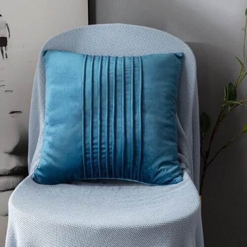 Soft Velvet Cushion Cover Decorative Pillows Throw Pillow Case Soft Solid Colors Luxury Home Decor Living Room Sofa Seat