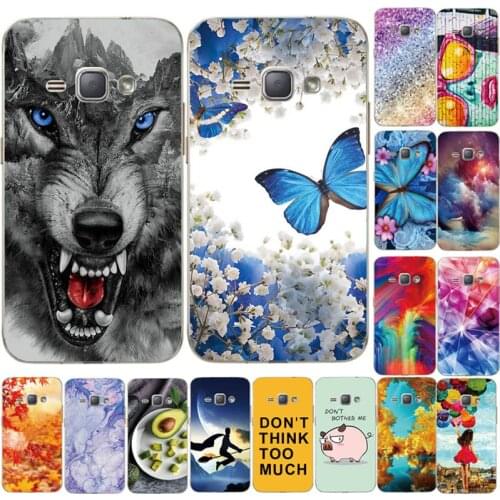 Soft TPU Case for Samsung Galaxy J1 2016 J120 J120F SM-J120F back cover 360 full protective printing transparent coque