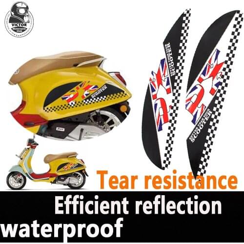 FOR Vespa PX T5 Scooter Motorcycle Side Panel Sticker Cover Reflective, Tear-proof Protective Fairing PX150 PX200