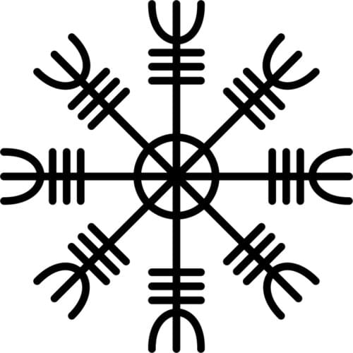 PLAY COOL Car Stickers Funny Scandinavian Horror Helm Rune Automobiles Motorcycles Exterior Accessories Vinyl Decals