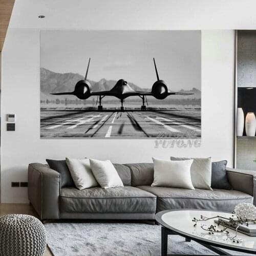 Lockheed sr 71 Blackbird The Scout Aircraft Living Room Home Wall Modern Art Decor Wood Frame Canvas Posters Print