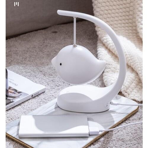 Wonderlife Bird Shape Bluetooth Speaker night Light Bedroom Sleep Light Portable Creative Color Changing Music Table lamp