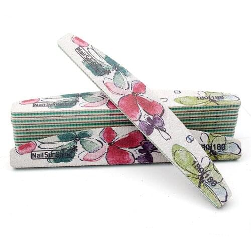 5Pcs/set New Design Nail File For UV Gel Green Nail Buffer Block File Polish Manicure Pedicure Sanding Art Buffers Tool 180/180