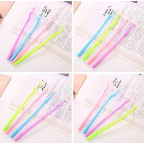 20 pcs Creative Sun Color-Changing Flowers Gel Pen Cute Learning Stationery Paint Pen Encounter Light Flowers Pen Wholesale