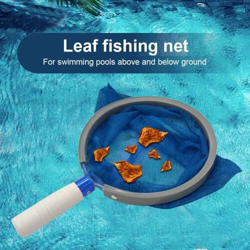 Pond Skimmer Net Swimming Pool Cleaning Leaf Remover Skimmer Mesh Round Frame Net Outdoor Paddling Pond Cleaner
