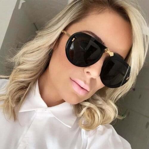 Classic pilot Gradient Metal Sunglasses Woman Brand Fashion shades for women Luxury Top Eyewear Black Designer Glasses