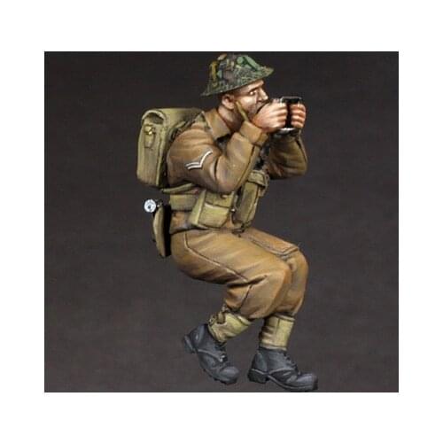 1/35 Resin Model Figure GK，British Machine gunner, Unassembled and unpainted kit