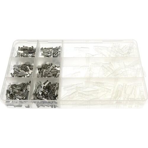 270X Terminals Kit Electrical Wire Crimp Connectors Male Female Spade Terminals