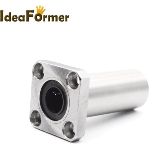 2pcs 3D Printer LMK8LUU 10LUU 12LUU Long type Flange Linear Ball Bearings Aluminium Extended Bush for Ultimaker 2 UM2 CNC DIY