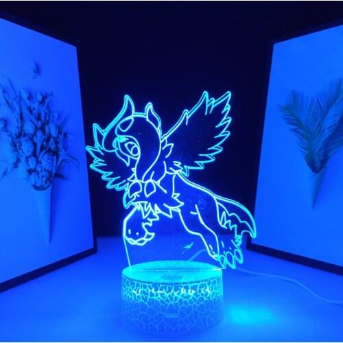 3D LED Anime Figure Lamp 16 Colors Acrylic Touch Switch Night Light for Kids Birthday Gift Bedside Hologram Decor Table Light