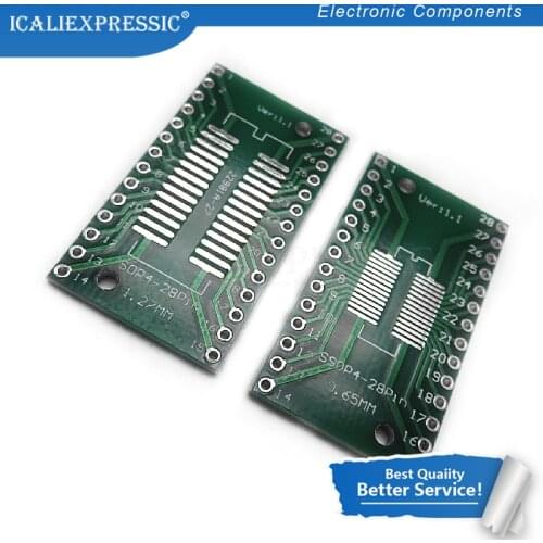 5PCS TSSOP28 SSOP28 SOP-28 SOP28 to DIP28 Transfer Board DIP Pin Board Pitch Adapter