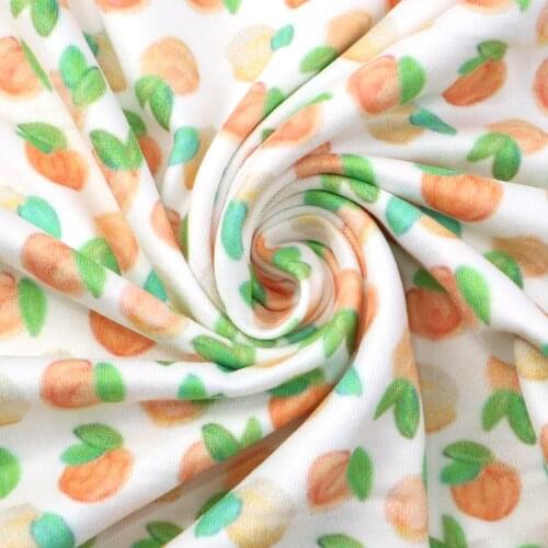 50*150cm Fruit 4 Ways Stretch Double Brushed Poly knit Fabric Patchwork For Sewing DIY Clothes Quilting Cushion Cover,c10665