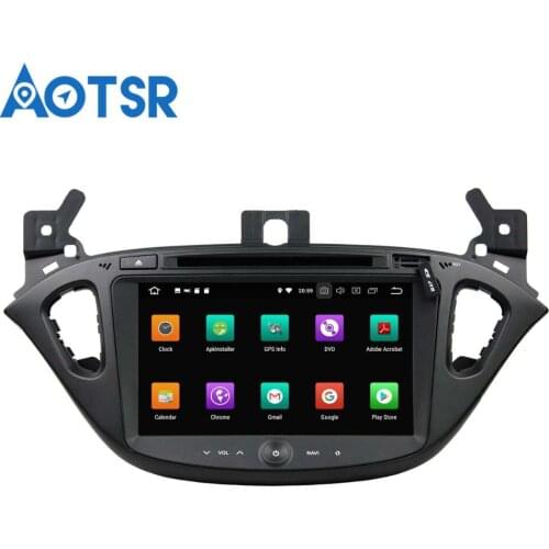 Aotsr Android 8.0 7.1 GPS navigation Car DVD Player For Opel Corsa 2015-2016 multimedia radio recorder 2 DIN 4GB+32GB