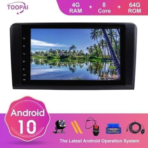 TOOPAI Android 10 4GB/128GB For Mercedes Benz GL ML CLASS W164 X164 ML450 2005-2012 Auto Radio GPS Navigation Multimedia Player