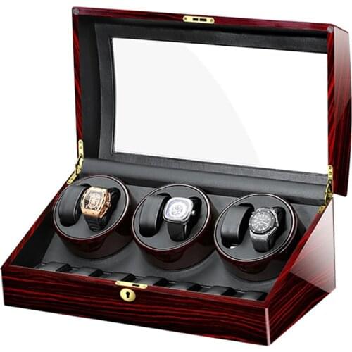 MELANCY Luxury 6+7 Automatic Watch Winder Mute Motor Wooden China Dual Watch Storage Box