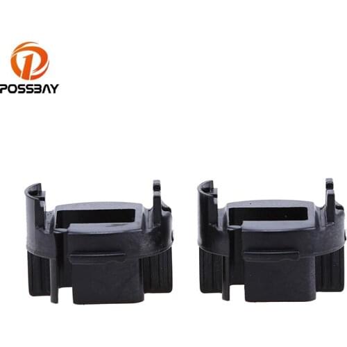 POSSBAY Car Bulbs Socket Conversion Adapter for Hyundai Elantra H7 HID Xenon Bulbs Adapter Holders Black Retainer Clips