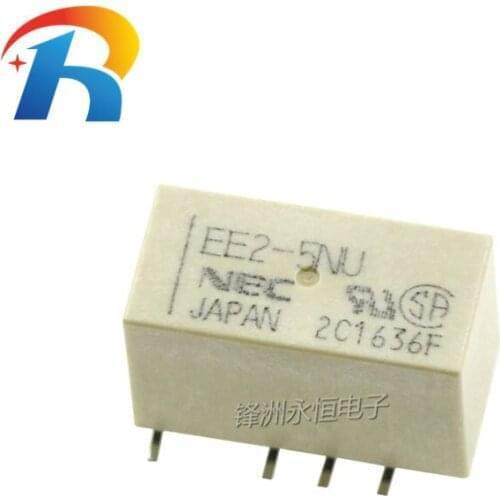 Free shipping 50PCS NEW EE2-5NU 5VDC Japan electric relay EE2-5NU can replace TX2SA-5V G6S-2F-5V SOP8