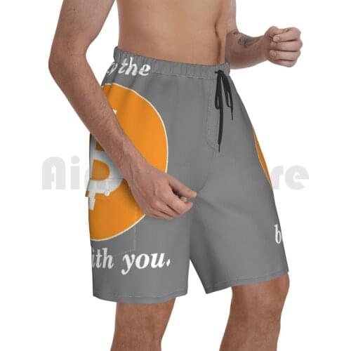 Bitcoin Force Beach Shorts Men Beach Pants Swim Trunks Bitcoin Crypto Cryptocurencies Cryptocurency Ethereum Litecoin