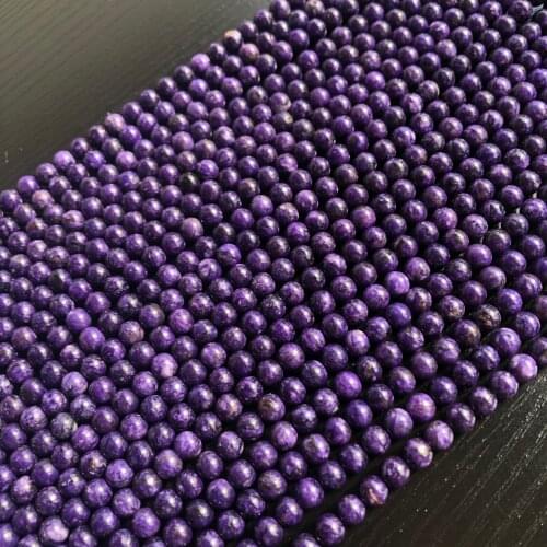 AA Natural Charoite Purple Gem Round Natural Stone Beads For Jewelry Making Diy Bracelet Necklace 6/8/10mm Top Quality