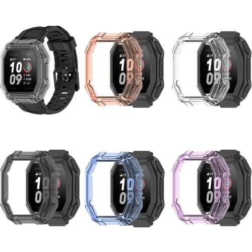 Case For Huami Amazfit Ares A1908 Smart Watch Soft TPU Shell Protector Cover Band Half-pack Hollow