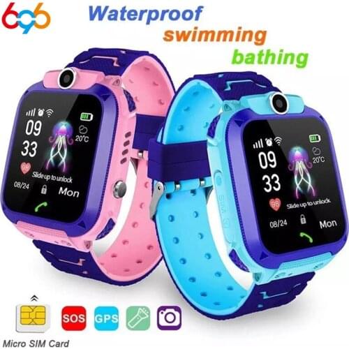 696 Z5S Kids Smart Watch IPX7 Waterproof Touch Screen SOS Phone Call Device Location Tracker Anti-Lost children Smartwatch Q12