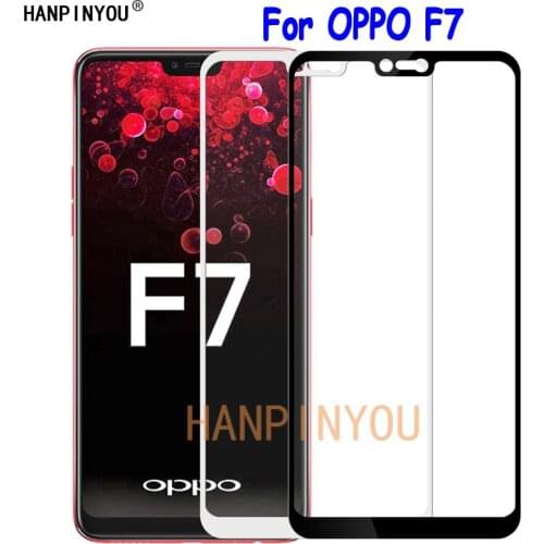 For OPPO F7 6.23" Full Cover Hard Tempered Glass Screen Protector Ultra Thin Premium Explosion-proof Protective Film Guard