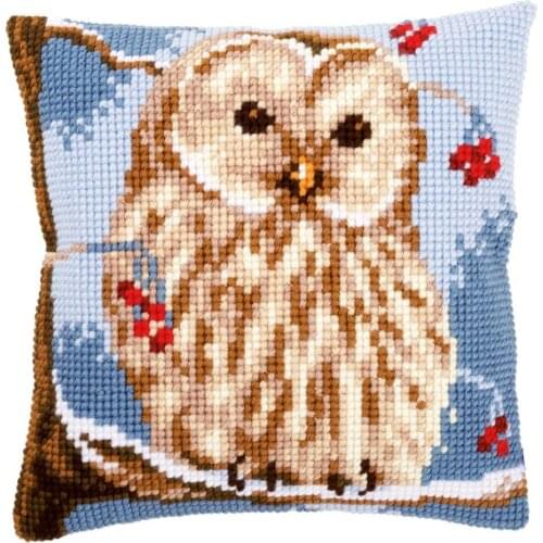 Latch Hook kits Pillow Animal Owl Diy Handmade Printed Canvas Cushion Latch Hook Kits DIY Unfinished accessories