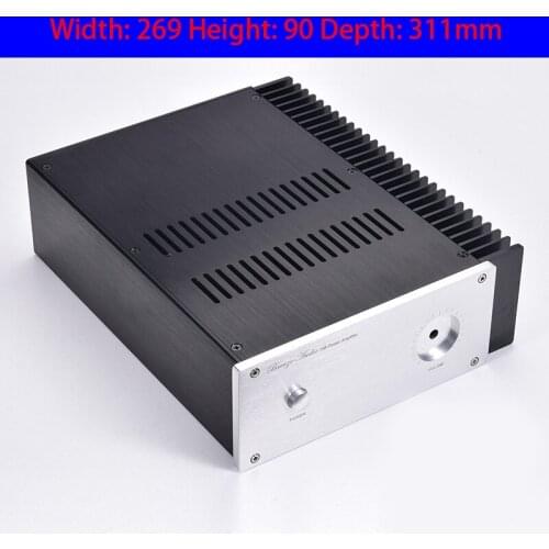 KYYSLB 269*90*311mm JC229 All Aluminum Amplifier Chassis House Box DIY Enclosure Amplifier Case Shell with Knob Switch Foot