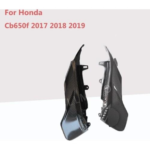 For Honda Cb650f 2017 2018 2019 Motorcycle Matte Black Unpainted Surface & Carbon Side Plate Cover Two Styles