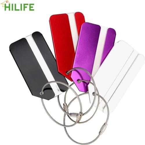 Luggage Boarding Pass Metal Luggage Tag Label For Storage Bags Baggage Tags Travel Suitcase Checked Card