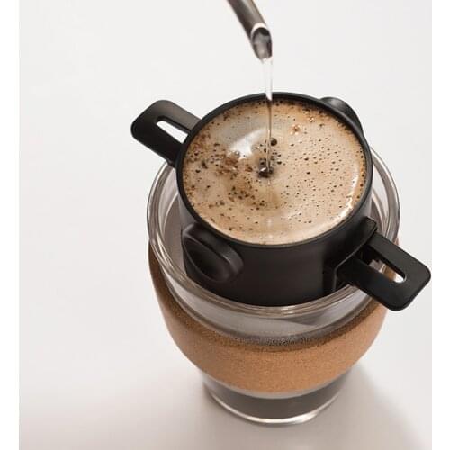 Reusable Stainless Steel Filter Cup Drip Coffee Holder Funnel Tea Infuser Vietnam Style Coffee Mug Cup Strainer Coffee Tools