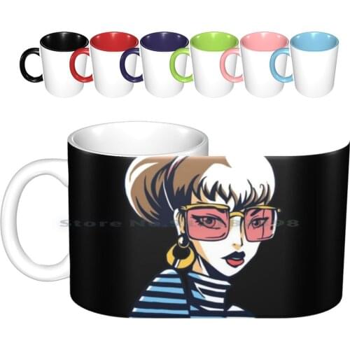 Fashion Girl Ceramic Mugs Coffee Cups Milk Tea Mug Fashion Girl Fashion Girls Retro Girl Vintage Girl 90 S Girl 80 S Girl